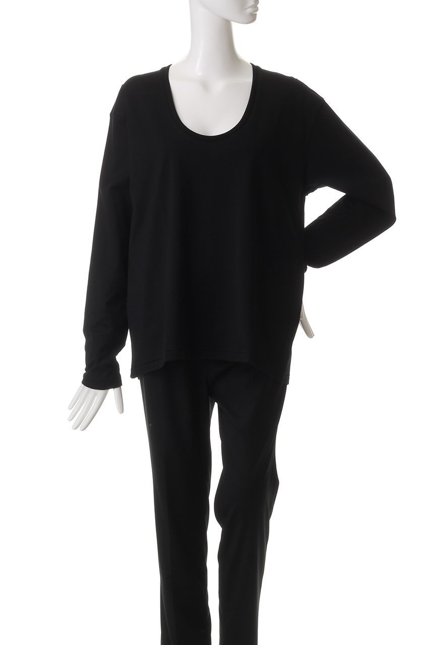 【クラネ/CLANE】のDEEP U NECK TOPS/Tシャツ 人気、トレンドファッション・服の通販 founy(ファニー) 　ファッション　Fashion　レディースファッション　Fashion for Women　トップス・カットソー　Cut & Sew Tops　シャツ・ブラウス・オフィスカジュアル　Elegant Blouses & Button-Ups　ロングTシャツ・Tシャツ　Longline T-Shirts & Tees　カットソー・ベーシックTシャツ　Cut-and-Sewn Tops / Stretch Tees & Basics　おすすめ　Recommended / Our Picks　インナー　Innerwear　シンプル　Simple, Minimal　スリーブ　Sleeve, Long Sleeve / Short Sleeve　ロング　Long, Long-Length　長袖　Long Sleeve, Full Sleeve　other-2|ID: prp329100004408566 ipo3291000000032870880