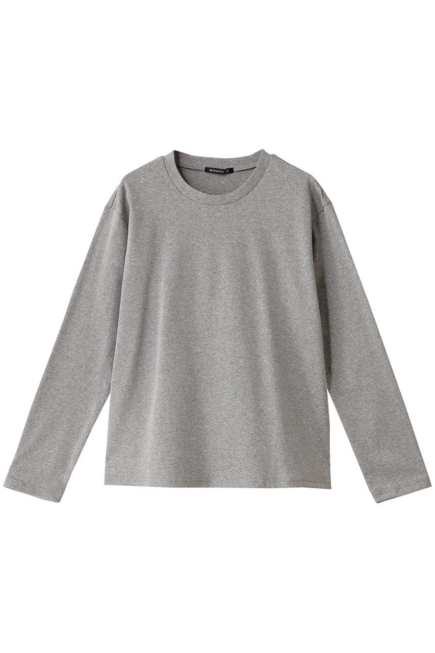 【ミズイロ インド/mizuiro ind】のcrew neck T Tシャツ インテリア・キッズ・メンズ・レディースファッション・服の通販 founy(ファニー) 　ファッション　Fashion　レディースファッション　Fashion for Women　トップス・カットソー　Cut & Sew Tops　シャツ・ブラウス・オフィスカジュアル　Elegant Blouses & Button-Ups　ロングTシャツ・Tシャツ　Longline T-Shirts & Tees　カットソー・ベーシックTシャツ　Cut-and-Sewn Tops / Stretch Tees & Basics　インナー　Innerwear　シンプル　Simple, Minimal　スリーブ　Sleeve, Long Sleeve / Short Sleeve　ロング　Long, Long-Length　gray|ID: prp329100004408567 ipo3291000000032870911