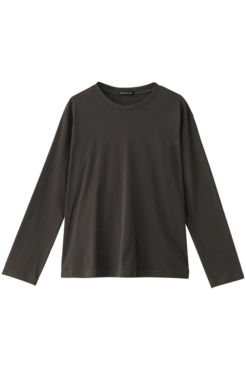 【ミズイロ インド/mizuiro ind】のcrew neck T Tシャツ インテリア・キッズ・メンズ・レディースファッション・服の通販 founy(ファニー) 　ファッション　Fashion　レディースファッション　Fashion for Women　トップス・カットソー　Cut & Sew Tops　シャツ・ブラウス・オフィスカジュアル　Elegant Blouses & Button-Ups　ロングTシャツ・Tシャツ　Longline T-Shirts & Tees　カットソー・ベーシックTシャツ　Cut-and-Sewn Tops / Stretch Tees & Basics　インナー　Innerwear　シンプル　Simple, Minimal　スリーブ　Sleeve, Long Sleeve / Short Sleeve　ロング　Long, Long-Length　c.gray|ID: prp329100004408567 ipo3291000000032870922