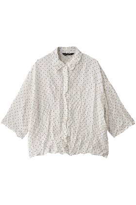 【ミズイロ インド/mizuiro ind】 dots print catch washer shirt シャツ人気、トレンドファッション・服の通販 founy(ファニー) ファッション Fashion レディースファッション WOMEN トップス・カットソー Tops/Tshirt シャツ/ブラウス Shirts/Blouses 2025年 2025 2025春夏・S/S Ss,Spring/Summer,2025 おすすめ Recommend スニーカー Sneakers スリーブ Sleeve ダウン Down デニム Denim ドット Dot ファブリック Fabric フェミニン Feminine ロング Long ワッシャー Washer エレガント 上品 Elegant 夏 Summer 春 Spring S/S・春夏 Ss・Spring/Summer |ID:prp329100004408568