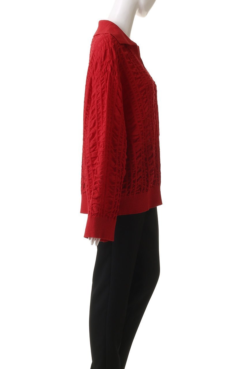 【メゾンスペシャル/MAISON SPECIAL】の【UNISEX】ランダムシアーサッカーポロ襟スキッパーニット 人気、トレンドファッション・服の通販 founy(ファニー) 　ファッション　Fashion　レディースファッション　WOMEN　トップス・カットソー　Tops/Tshirt　ニット　Knit Tops　シャツ/ブラウス　Shirts/Blouses　ロング / Tシャツ　T-Shirts　カットソー　Cut and Sewn　ユニセックス　Unisex　シアー　Sheer　スキッパー　Skipper　スリーブ　Sleeve　ファブリック　Fabric　リラックス　Relax　ロング　Long　other-3|ID: prp329100004408577 ipo3291000000031268757