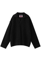 【メゾンスペシャル/MAISON SPECIAL】の【UNISEX】ランダムシアーサッカーポロ襟スキッパーニット BLK(ブラック)|ID: prp329100004408577 ipo3291000000032947666