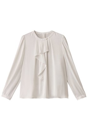 【アナイ/ANAYI】のヴィンテージサテンラッフルブラウス 人気、トレンドファッション・服の通販 founy(ファニー) ファッション Fashion レディースファッション Fashion for Women トップス・カットソー Cut & Sew Tops シャツ・ブラウス・オフィスカジュアル Elegant Blouses & Button-Ups おすすめ Recommended / Our Picks エレガント 上品 Elegant サテン Satin, Glossy Fabric ジャケット Jacket, Outerwear スリーブ Sleeve, Long Sleeve / Short Sleeve ラッフル Ruffle, Frill リュクス Luxury, Elegant, High-End, Chic ロング Long, Long-Length |ID:prp329100004408579