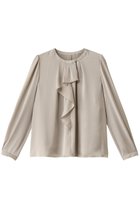 【アナイ/ANAYI】のヴィンテージサテンラッフルブラウス 人気、トレンドファッション・服の通販 founy(ファニー) ファッション Fashion レディースファッション Fashion for Women トップス・カットソー Cut & Sew Tops シャツ・ブラウス・オフィスカジュアル Elegant Blouses & Button-Ups おすすめ Recommended / Our Picks エレガント 上品 Elegant サテン Satin, Glossy Fabric ジャケット Jacket, Outerwear スリーブ Sleeve, Long Sleeve / Short Sleeve ラッフル Ruffle, Frill リュクス Luxury, Elegant, High-End, Chic ロング Long, Long-Length thumbnail ベージュ|ID: prp329100004408579 ipo3291000000032860706