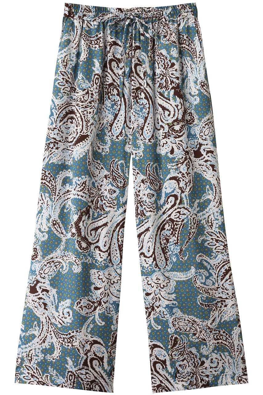 【ハウス オブ ロータス/HOUSE OF LOTUS】のキカペイズリープリントパンツ 人気、トレンドファッション・服の通販 founy(ファニー) 　ファッション　Fashion　レディースファッション　Ladies' Fashion Online　パンツ　Pants　クラシック　Classic　サテン　Satin　ストレート　Straight　ドレープ　Drape　プリント　Print　ペイズリー　Paisley　ミックス　Mix　ワイド　Wide　再入荷　Restock/Back In Stock/Re Arrival　 other-1|ID: prp329100004408581 ipo3291000000032629936