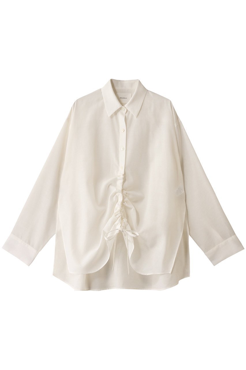 【ミディウミソリッド/MIDIUMISOLID】のdrawstring shirt.S シャツ 人気、トレンドファッション・服の通販 founy(ファニー) 　ファッション　Fashion　レディースファッション　WOMEN　トップス・カットソー　Tops/Tshirt　シャツ/ブラウス　Shirts/Blouses　2025年　2025　2025春夏・S/S　Ss,Spring/Summer,2025　おすすめ　Recommend　ギャザー　Gather　シアー　Sheer　スリーブ　Sleeve　トレンド　Trend　ドローストリング　Drawstring　ボトム　Bottom　ロング　Long　夏　Summer　春　Spring　S/S・春夏　Ss・Spring/Summer　 other-1|ID: prp329100004408587 ipo3291000000030790683