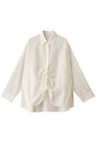 【ミディウミソリッド/MIDIUMISOLID】のdrawstring shirt.S シャツ ivory|ID:prp329100004408587