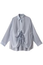 【ミディウミソリッド/MIDIUMISOLID】のdrawstring shirt.S シャツ l.blue|ID:prp329100004408587