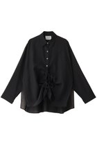 【ミディウミソリッド/MIDIUMISOLID】のdrawstring shirt.S シャツ black|ID:prp329100004408587