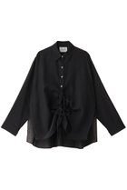 【ミディウミソリッド/MIDIUMISOLID】のdrawstring shirt.S シャツ black|ID: prp329100004408587 ipo3291000000032860657