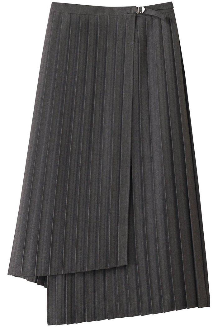 【ミディウミソリッド/MIDIUMISOLID】のasymmetry hem wrap pleats SK.S スカート インテリア・キッズ・メンズ・レディースファッション・服の通販 founy(ファニー) https://founy.com/ ファッション Fashion レディースファッション WOMEN スカート Skirt ロングスカート Long Skirt アシンメトリー Asymmetry エレガント 上品 Elegant プリーツ Pleats ヘムライン Hemline ロング Long |ID: prp329100004408589 ipo3291000000030790690