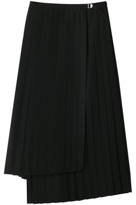 【ミディウミソリッド/MIDIUMISOLID】 asymmetry hem wrap pleats SK.S スカート人気、トレンドファッション・服の通販 founy(ファニー) ファッション Fashion レディースファッション Fashion for Women スカート Skirts ロングスカート Long Skirts / Maxi & Midi Skirts アシンメトリー Asymmetrical Style エレガント 上品 Elegant プリーツ Pleats, Pleated ヘムライン Hemline, Bottom Cut ロング Long, Long-Length |ID:prp329100004408589