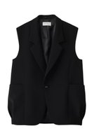 【ヒューエルミュージアム/hueLe Museum】の【STUMBLY】Baloon Silhouette Gilet 人気、トレンドファッション・服の通販 founy(ファニー) ファッション Fashion レディースファッション Fashion for Women アウター Coat / Outerwear Collection レディースジャケット・軽アウター Jackets ジャケット Jacket, Outerwear バルーン Balloon, Balloon Silhouette ベスト Vest, Waistcoat ポケット Pocket, Pocket Detail エレガント 上品 Elegant |ID:prp329100004408591