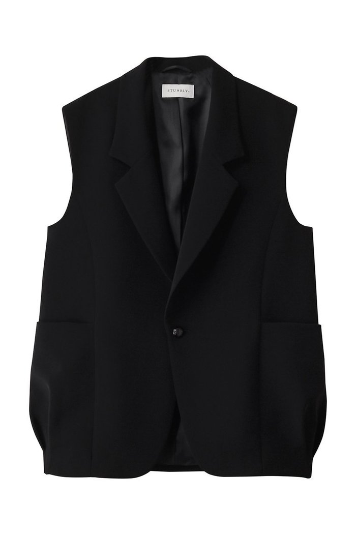 【ヒューエルミュージアム/hueLe Museum】の【STUMBLY】Baloon Silhouette Gilet インテリア・キッズ・メンズ・レディースファッション・服の通販 founy(ファニー) https://founy.com/ ファッション Fashion レディースファッション Fashion for Women アウター Coat / Outerwear Collection レディースジャケット・軽アウター Jackets ジャケット Jacket, Outerwear バルーン Balloon, Balloon Silhouette ベスト Vest, Waistcoat ポケット Pocket, Pocket Detail エレガント 上品 Elegant |ID: prp329100004408591 ipo3291000000035587946