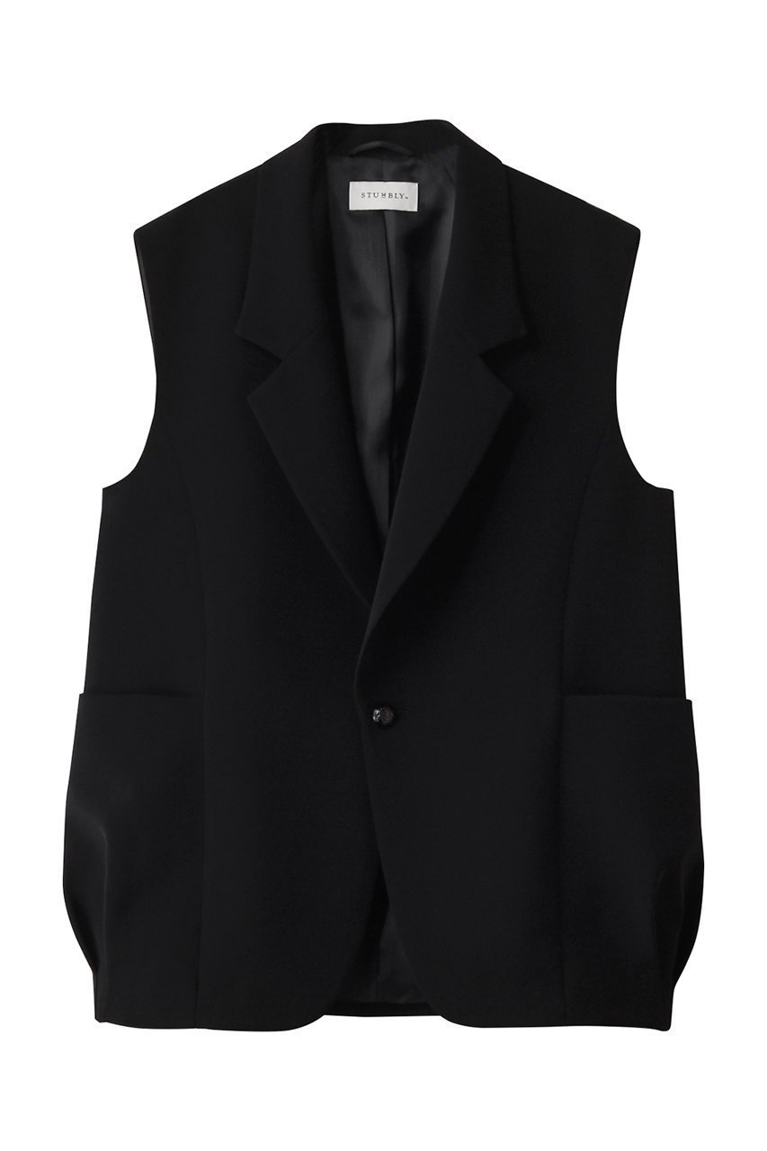 【ヒューエルミュージアム/hueLe Museum】の【STUMBLY】Baloon Silhouette Gilet 人気、トレンドファッション・服の通販 founy(ファニー) 　ファッション　Fashion　レディースファッション　Fashion for Women　アウター　Coat / Outerwear Collection　レディースジャケット・軽アウター　Jackets　ジャケット　Jacket, Outerwear　バルーン　Balloon, Balloon Silhouette　ベスト　Vest, Waistcoat　ポケット　Pocket, Pocket Detail　エレガント 上品　Elegant　 other-1|ID: prp329100004408591 ipo3291000000035587946