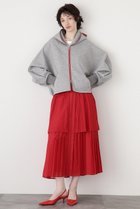【ヒューエルミュージアム/hueLe Museum】の【STUMBLY】Pleats Combination Skirt レッド|ID: prp329100004408592 ipo3291000000031874428