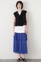 【ヒューエルミュージアム/hueLe Museum】の【STUMBLY】Pleats Combination Skirt ブルー|ID: prp329100004408592 ipo3291000000031874429