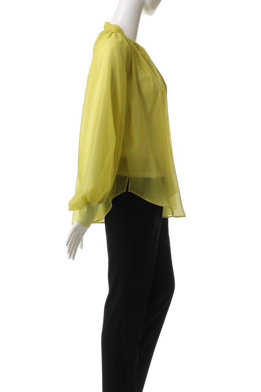 【ヒューエルミュージアム/hueLe Museum】の【STUMBLY】Sheer Bowtie Blouse 人気、トレンドファッション・服の通販 founy(ファニー) 　ファッション　Fashion　レディースファッション　Fashion for Women　トップス・カットソー　Cut & Sew Tops　シャツ・ブラウス・オフィスカジュアル　Elegant Blouses & Button-Ups　カフス　Cuff Design　シアー　Sheer, See-Through　スリーブ　Sleeve, Long Sleeve / Short Sleeve　バルーン　Balloon, Balloon Silhouette　パーティ　Party, Party Style　フェミニン　Feminine, Girly　リボン　Ribbon, Bow　ロング　Long, Long-Length　other-3|ID: prp329100004408593 ipo3291000000036071710