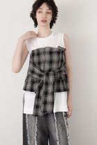 【ヒューエルミュージアム/hueLe Museum】の【STUMBLY】Yarn Dyed Side Zip Bustier ブラック|ID: prp329100004408594 ipo3291000000032348747