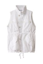 【キャサリンハムネット/KATHARINE HAMNETT LONDON】の【UNISEX】ハイネックジップノースリーブロングジャケット オフホワイト|ID: prp329100004408595 ipo3291000000035825641