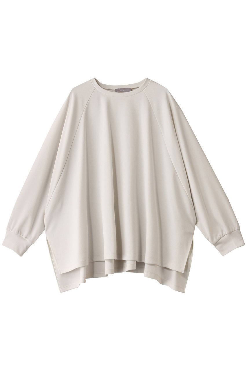 【ヒューエルミュージアム/hueLe Museum】の【hLM】トリアセカルゼジャージカットソー インテリア・キッズ・メンズ・レディースファッション・服の通販 founy(ファニー) 　ファッション　Fashion　レディースファッション　Fashion for Women　トップス・カットソー　Cut & Sew Tops　シャツ・ブラウス・オフィスカジュアル　Elegant Blouses & Button-Ups　ロングTシャツ・Tシャツ　Longline T-Shirts & Tees　カットソー・ベーシックTシャツ　Cut-and-Sewn Tops / Stretch Tees & Basics　おすすめ　Recommended / Our Picks　シンプル　Simple, Minimal　スリーブ　Sleeve, Long Sleeve / Short Sleeve　セットアップ　Set-Up, Coordinated Outfit　ロング　Long, Long-Length　ホワイト|ID: prp329100004408596 ipo3291000000035238860