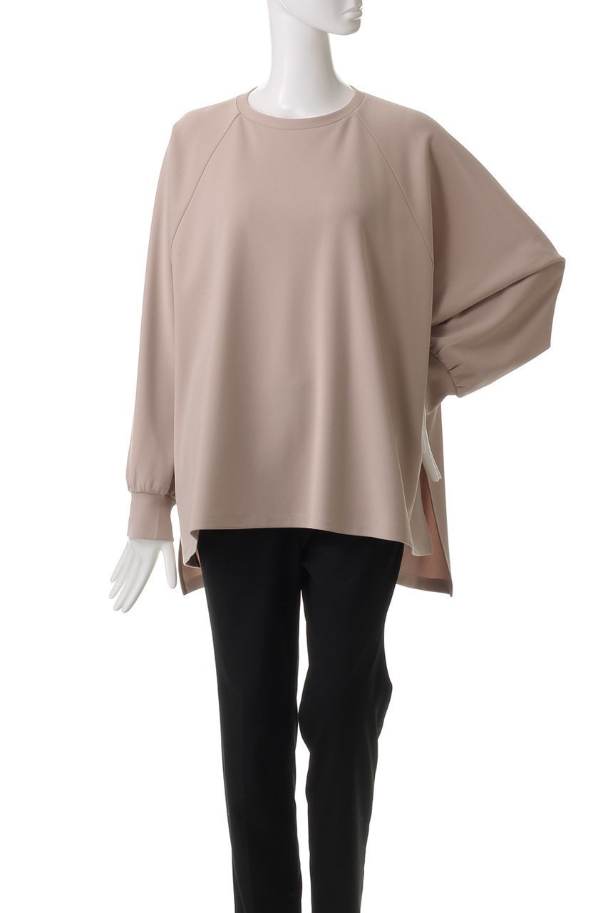 【ヒューエルミュージアム/hueLe Museum】の【hLM】トリアセカルゼジャージカットソー 人気、トレンドファッション・服の通販 founy(ファニー) 　ファッション　Fashion　レディースファッション　Fashion for Women　トップス・カットソー　Cut & Sew Tops　シャツ・ブラウス・オフィスカジュアル　Elegant Blouses & Button-Ups　ロングTシャツ・Tシャツ　Longline T-Shirts & Tees　カットソー・ベーシックTシャツ　Cut-and-Sewn Tops / Stretch Tees & Basics　おすすめ　Recommended / Our Picks　シンプル　Simple, Minimal　スリーブ　Sleeve, Long Sleeve / Short Sleeve　セットアップ　Set-Up, Coordinated Outfit　ロング　Long, Long-Length　other-2|ID: prp329100004408596 ipo3291000000036025612