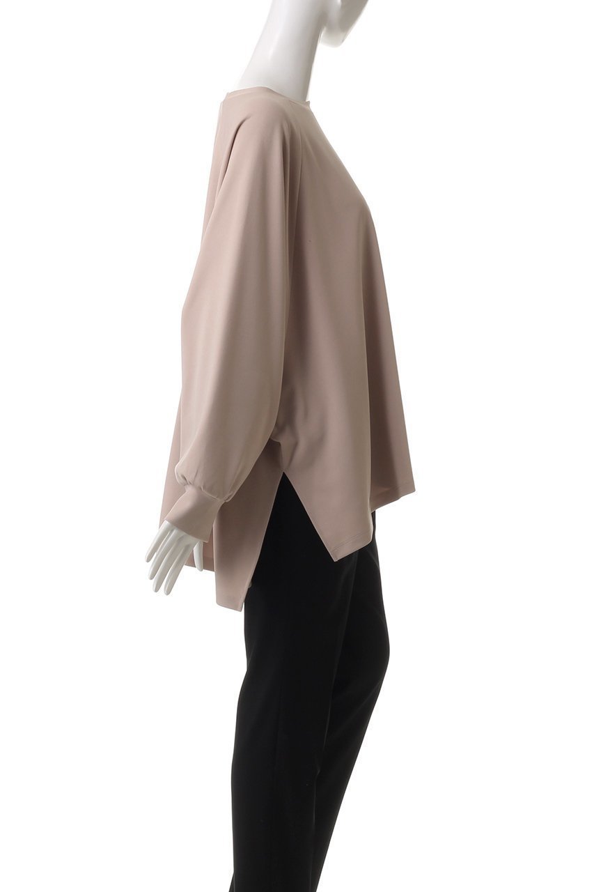 【ヒューエルミュージアム/hueLe Museum】の【hLM】トリアセカルゼジャージカットソー 人気、トレンドファッション・服の通販 founy(ファニー) 　ファッション　Fashion　レディースファッション　Fashion for Women　トップス・カットソー　Cut & Sew Tops　シャツ・ブラウス・オフィスカジュアル　Elegant Blouses & Button-Ups　ロングTシャツ・Tシャツ　Longline T-Shirts & Tees　カットソー・ベーシックTシャツ　Cut-and-Sewn Tops / Stretch Tees & Basics　おすすめ　Recommended / Our Picks　シンプル　Simple, Minimal　スリーブ　Sleeve, Long Sleeve / Short Sleeve　セットアップ　Set-Up, Coordinated Outfit　ロング　Long, Long-Length　other-3|ID: prp329100004408596 ipo3291000000036025613