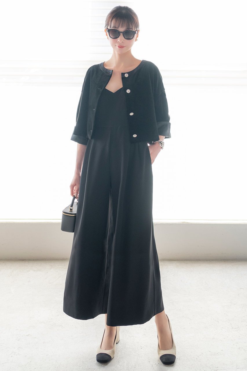 【デイジーリン/DAISY LIN】のDaisy Velour Jewel Jacket 人気、トレンドファッション・服の通販 founy(ファニー) 　ファッション　Fashion　レディースファッション　WOMEN　アウター　Coat Outerwear　ジャケット　Jackets　おすすめ　Recommend　ウォッシャブル　Washable　カーディガン　Cardigan　コンパクト　Compact　サテン　Satin　ジャケット　Jacket　ジュエリー　Jewelry　ストレッチ　Stretch　フォーマル　Formal　ベロア　Velor　リラックス　Relax　エレガント 上品　Elegant　人気　Popularity　夏　Summer　旅行　Travel　春　Spring　S/S・春夏　Ss・Spring/Summer　other-5|ID: prp329100004408601 ipo3291000000031330537