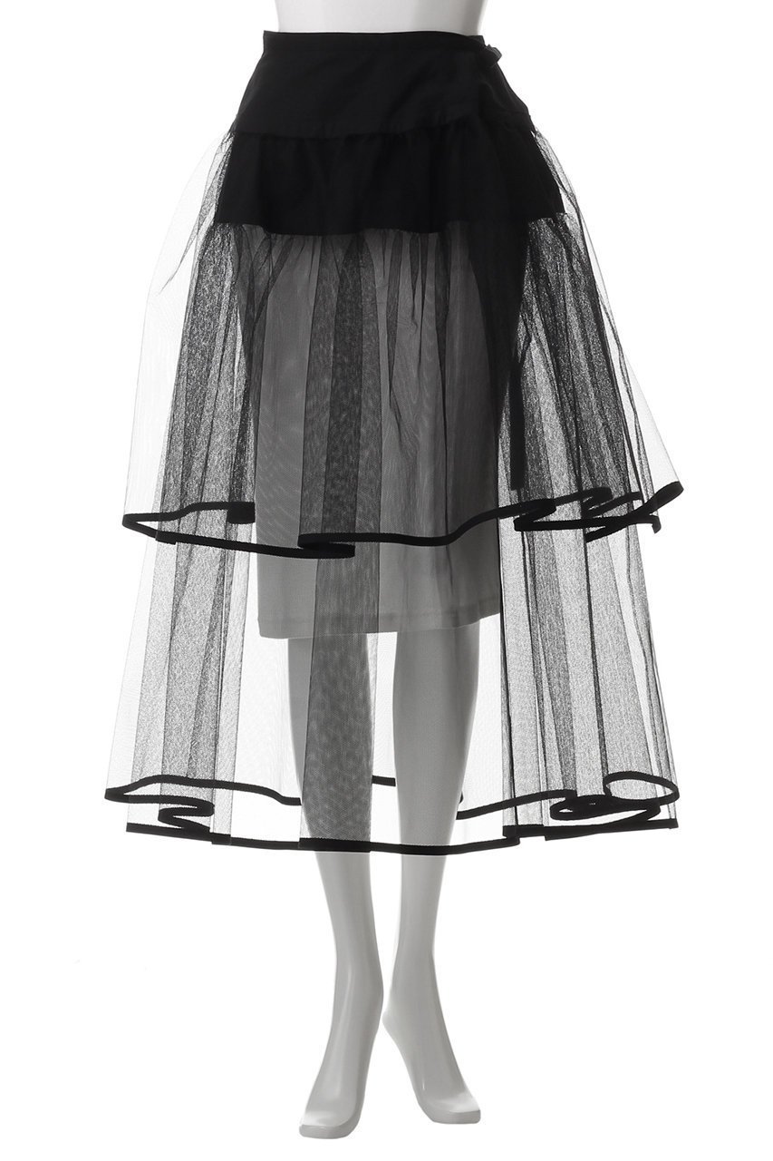 【ラドロー/LUDLOW】のApron tulle 人気、トレンドファッション・服の通販 founy(ファニー) 　ファッション　Fashion　レディースファッション　Fashion for Women　スカート　Skirts　ダメージ　Distressed, Destroyed　チュール　Tulip, Tulip Motif　デニム　Denim, Jeans Material　ミックス　Mix, Mixed Style　other-2|ID: prp329100004410771 ipo3291000000032851207