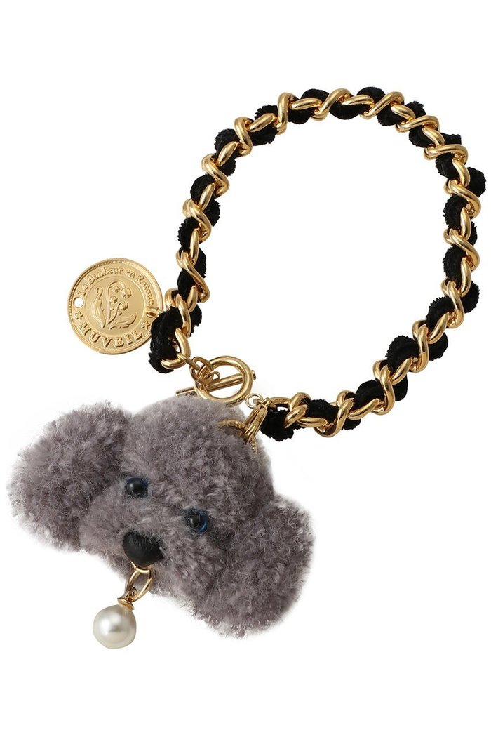 【ミュベール/MUVEIL】の【ELLE SHOP 限定】ドッグチャーム 小 インテリア・キッズ・メンズ・レディースファッション・服の通販 founy(ファニー) https://founy.com/ ファッション Fashion レディースファッション Fashion for Women チェーン Chain, Chain Strap チャーム Charm, Pendant パール Pearl, Pearl Accent ポーチ Pouch, Small Case ラップ Wrap, Wrap Design |ID: prp329100004410785 ipo3291000000032802213