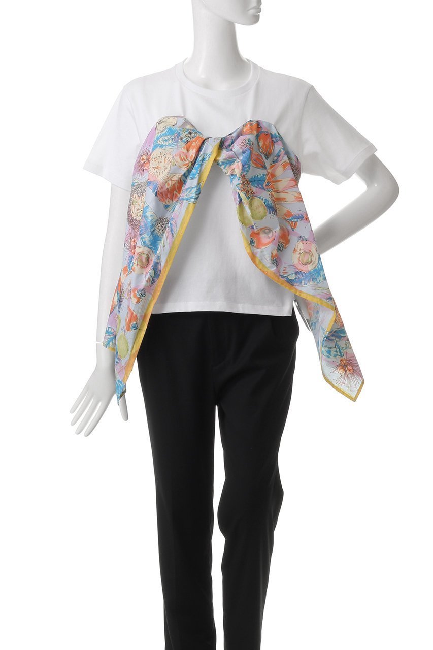 【マニプリ/manipuri】の【ELLE SHOP限定】ビスチェTシャツ 人気、トレンドファッション・服の通販 founy(ファニー) 　ファッション　Fashion　レディースファッション　WOMEN　トップス・カットソー　Tops/Tshirt　シャツ/ブラウス　Shirts/Blouses　ロング / Tシャツ　T-Shirts　カットソー　Cut and Sewn　ビスチェ　Bustier　ショート　Short　シンプル　Simple　スカーフ　Scarf　スリーブ　Sleeve　ドッキング　Docking　ビスチェ　Bustier　プリント　Print　other-7|ID: prp329100004410798 ipo3291000000031330234