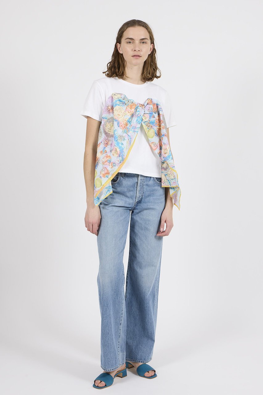 【マニプリ/manipuri】の【ELLE SHOP限定】ビスチェTシャツ 人気、トレンドファッション・服の通販 founy(ファニー) 　ファッション　Fashion　レディースファッション　Fashion for Women　トップス・カットソー　Cut & Sew Tops　シャツ・ブラウス・オフィスカジュアル　Elegant Blouses & Button-Ups　ロングTシャツ・Tシャツ　Longline T-Shirts & Tees　カットソー・ベーシックTシャツ　Cut-and-Sewn Tops / Stretch Tees & Basics　ビスチェ　Bustiers & Corset Tops / Layered Bustier Style　ショート　Short, Short Length　シンプル　Simple, Minimal　スカーフ　Scarf, Neckwear　スリーブ　Sleeve, Long Sleeve / Short Sleeve　ドッキング　Docking, Mixed Material　ビスチェ　Bustier, Corset Top　プリント　Print, Printed Pattern　other-2|ID: prp329100004410798 ipo3291000000032867162