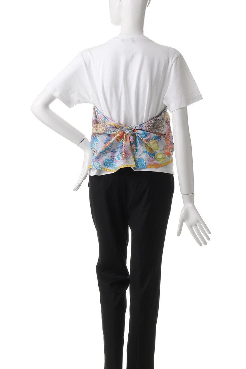 【マニプリ/manipuri】の【ELLE SHOP限定】ビスチェTシャツ 人気、トレンドファッション・服の通販 founy(ファニー) 　ファッション　Fashion　レディースファッション　Fashion for Women　トップス・カットソー　Cut & Sew Tops　シャツ・ブラウス・オフィスカジュアル　Elegant Blouses & Button-Ups　ロングTシャツ・Tシャツ　Longline T-Shirts & Tees　カットソー・ベーシックTシャツ　Cut-and-Sewn Tops / Stretch Tees & Basics　ビスチェ　Bustiers & Corset Tops / Layered Bustier Style　ショート　Short, Short Length　シンプル　Simple, Minimal　スカーフ　Scarf, Neckwear　スリーブ　Sleeve, Long Sleeve / Short Sleeve　ドッキング　Docking, Mixed Material　ビスチェ　Bustier, Corset Top　プリント　Print, Printed Pattern　other-5|ID: prp329100004410798 ipo3291000000032867179