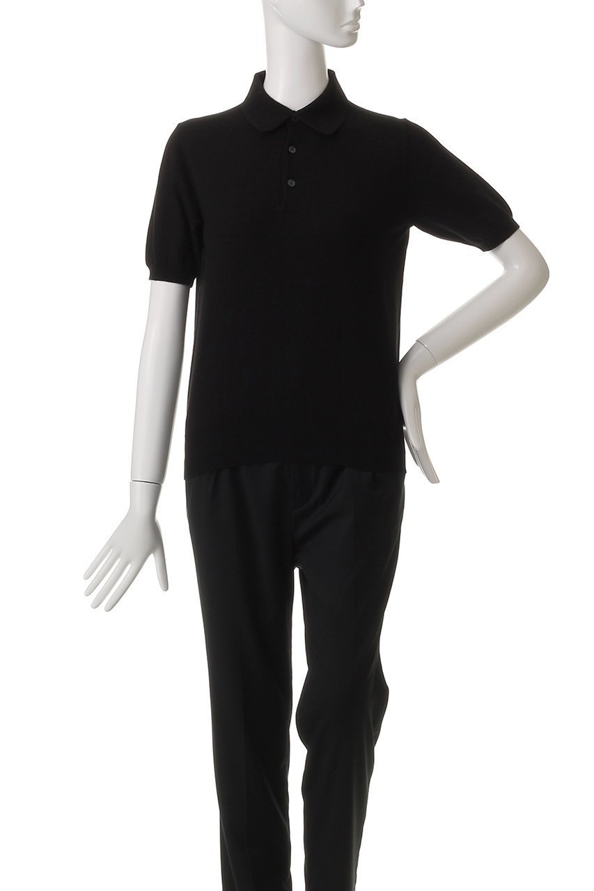 【スローン/SLOANE】の14G天竺 コットン 半袖ポロ 人気、トレンドファッション・服の通販 founy(ファニー) 　ファッション　Fashion　レディースファッション　Fashion for Women　トップス・カットソー　Cut & Sew Tops　シャツ・ブラウス・オフィスカジュアル　Elegant Blouses & Button-Ups　ポロシャツ・きれいめカジュアル　Smart-Casual Polo Tops　なめらか　Smooth, Silky Texture　シンプル　Simple, Minimal　フィット　Fit, Slim Fit　ポロシャツ　Polo Shirt, Collared Tee　エレガント 上品　Elegant　半袖　Short Sleeve, Half Sleeve　定番　Standard, Basic Item　other-2|ID: prp329100004410834 ipo3291000000032836108