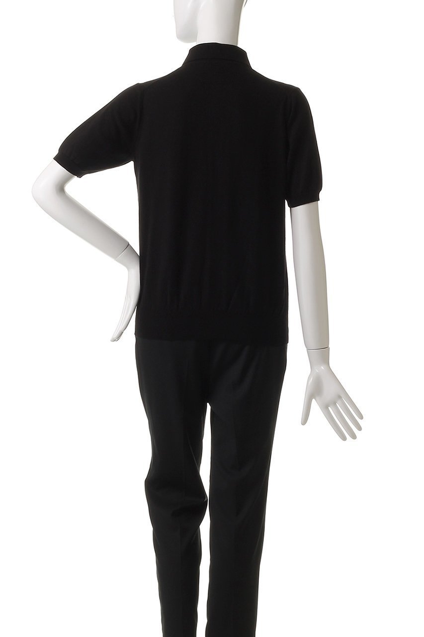 【スローン/SLOANE】の14G天竺 コットン 半袖ポロ 人気、トレンドファッション・服の通販 founy(ファニー) 　ファッション　Fashion　レディースファッション　Fashion for Women　トップス・カットソー　Cut & Sew Tops　シャツ・ブラウス・オフィスカジュアル　Elegant Blouses & Button-Ups　ポロシャツ・きれいめカジュアル　Smart-Casual Polo Tops　なめらか　Smooth, Silky Texture　シンプル　Simple, Minimal　フィット　Fit, Slim Fit　ポロシャツ　Polo Shirt, Collared Tee　エレガント 上品　Elegant　半袖　Short Sleeve, Half Sleeve　定番　Standard, Basic Item　other-4|ID: prp329100004410834 ipo3291000000032836117