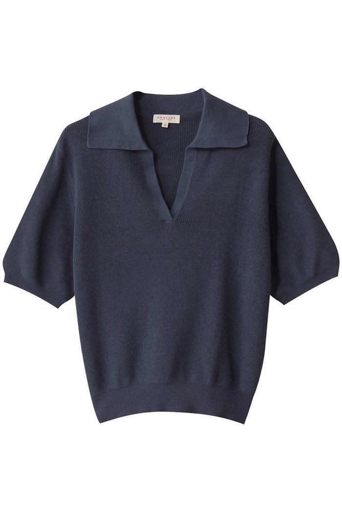 【デミーリー/DEMYLEE】のALEXA ファインピマコットン ポロカラーニットトップ インテリア・キッズ・メンズ・レディースファッション・服の通販 founy(ファニー) https://founy.com/ ファッション Fashion レディースファッション Fashion for Women トップス・カットソー Cut & Sew Tops ニット Knit Tops & Sweaters カジュアルプルオーバー・ニットトップス Pullovers & Knit Tops / Casual Pullovers バランス Balance, Style Balance フレア Flare, Flared マキシ Maxi, Full Length ワイド Wide, Wide Fit エレガント 上品 Elegant |ID: prp329100004410835 ipo3291000000032945290