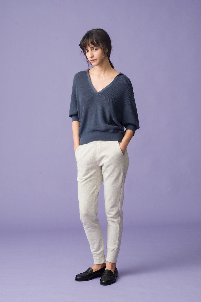 【デミーリー/DEMYLEE】のALEXA ファインピマコットン ポロカラーニットトップ 人気、トレンドファッション・服の通販 founy(ファニー) 　ファッション　Fashion　レディースファッション　Fashion for Women　トップス・カットソー　Cut & Sew Tops　ニット　Knit Tops & Sweaters　カジュアルプルオーバー・ニットトップス　Pullovers & Knit Tops / Casual Pullovers　バランス　Balance, Style Balance　フレア　Flare, Flared　マキシ　Maxi, Full Length　ワイド　Wide, Wide Fit　エレガント 上品　Elegant　other-6|ID: prp329100004410835 ipo3291000000032945326