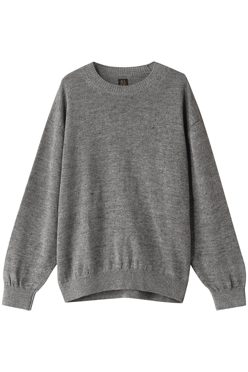 【バトナー/BATONER / MEN】の【MEN】WASHED ハイカウントリネンクルーネック インテリア・キッズ・メンズ・レディースファッション・服の通販 founy(ファニー) 　ファッション　Fashion　メンズファッション　Fashion for Men　トップス・カットソー　Cut & Sew Tops　ニット・セーター / 定番トップス　Knit Tops & Sweaters　なめらか　Smooth, Silky Texture　フランス　France, French　ベーシック　Basic, Essential　ボトム　Bottoms, Lower Wear　リネン　Linen, Linen Fabric　定番　Standard, Basic Item　グレー|ID: prp329100004410844 ipo3291000000032945139