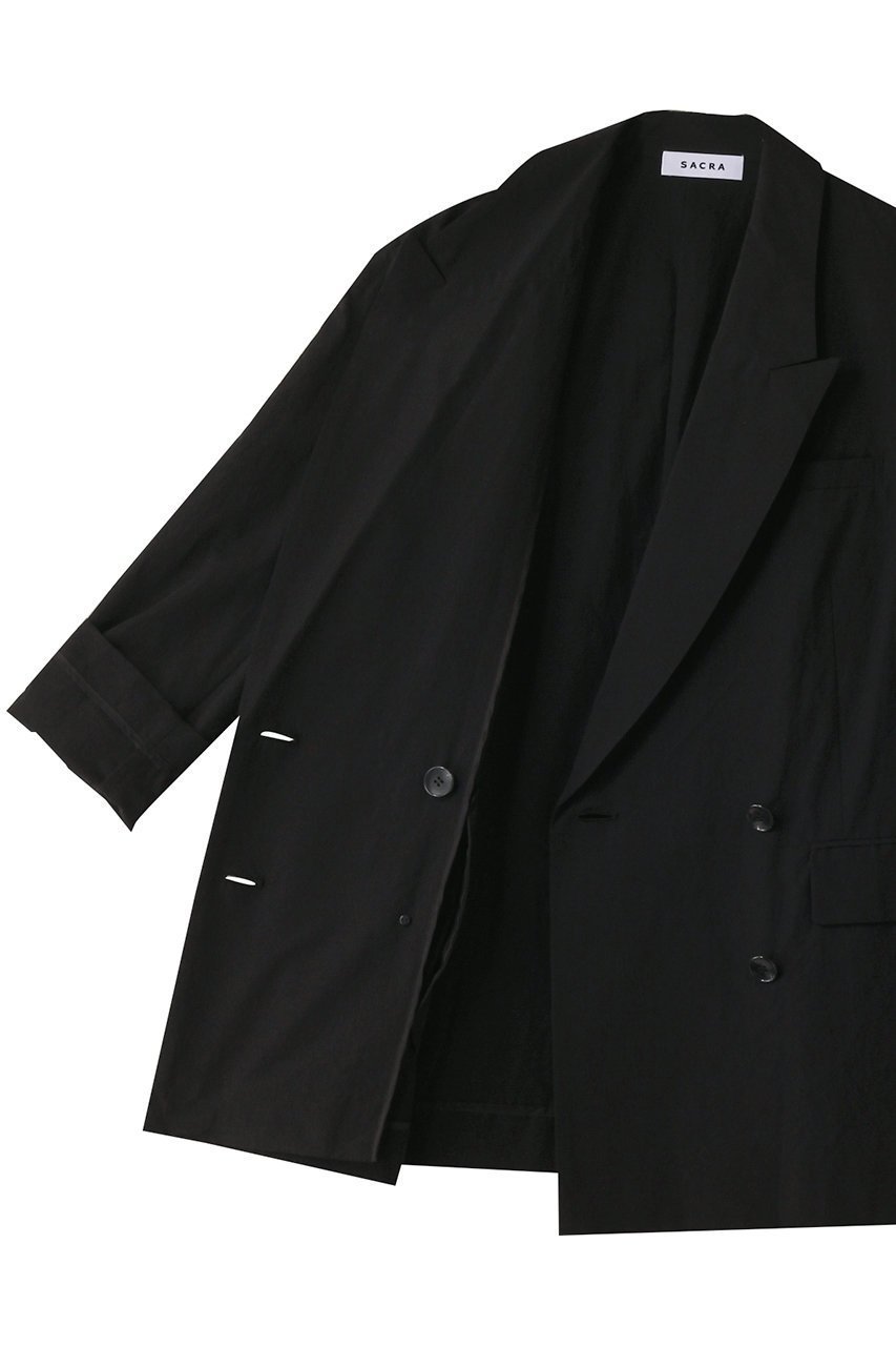 【サクラ/SACRA】のコットンタンブルジャケット 人気、トレンドファッション・服の通販 founy(ファニー) 　ファッション　Fashion　レディースファッション　Fashion for Women　アウター　Coat / Outerwear Collection　レディースジャケット・軽アウター　Jackets　おすすめ　Recommended / Our Picks　イタリア　Italy　ショート　Short, Short Length　ジャケット　Jacket, Outerwear　セットアップ　Set-Up, Coordinated Outfit　マニッシュ　Mannish, Boyish　ワッシャー　Washer, Crinkled Finish　定番　Standard, Basic Item　other-6|ID: prp329100004410846 ipo3291000000032960965