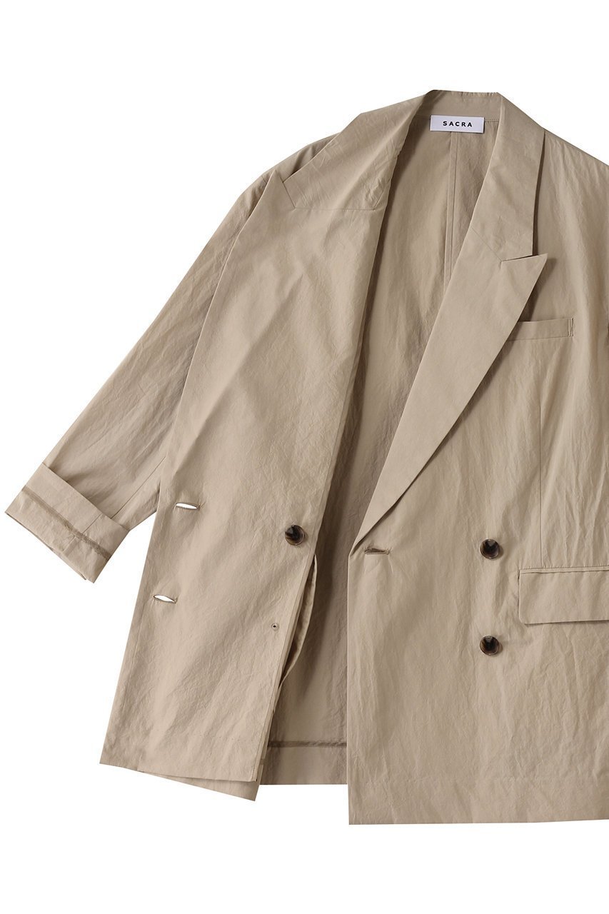 【サクラ/SACRA】のコットンタンブルジャケット 人気、トレンドファッション・服の通販 founy(ファニー) 　ファッション　Fashion　レディースファッション　Fashion for Women　アウター　Coat / Outerwear Collection　レディースジャケット・軽アウター　Jackets　おすすめ　Recommended / Our Picks　イタリア　Italy　ショート　Short, Short Length　ジャケット　Jacket, Outerwear　セットアップ　Set-Up, Coordinated Outfit　マニッシュ　Mannish, Boyish　ワッシャー　Washer, Crinkled Finish　定番　Standard, Basic Item　other-6|ID: prp329100004410846 ipo3291000000034956413