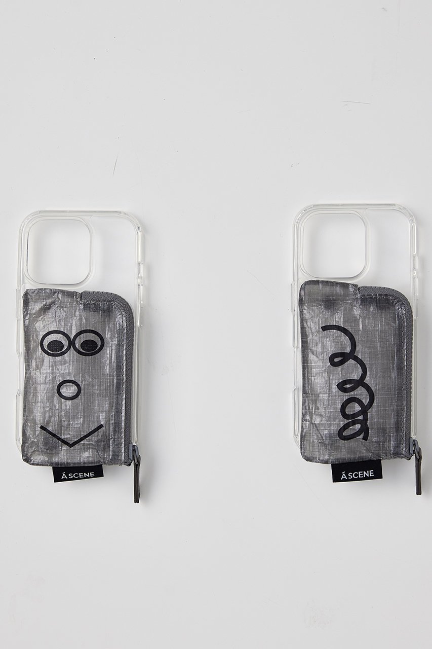 【エーシーン/A SCENE】のiPhone14/14Pro B&C Clear case with Dyneema -HIMAA- 人気、トレンドファッション・服の通販 founy(ファニー) 　ファッション　Fashion　レディースファッション　Fashion for Women　iPhone アイフォーン　iPhone　イラスト　Illustration　グラフィック　Graphic, Graphic Design　コラボ　Collaboration, Collab　シンプル　Simple, Minimal　スペシャル　Special, Limited Edition　プリント　Print, Printed Pattern　ポケット　Pocket, Pocket Detail　ポーチ　Pouch, Small Case　人気　Popular, Best Seller　other-5|ID: prp329100004410852 ipo3291000000032801844