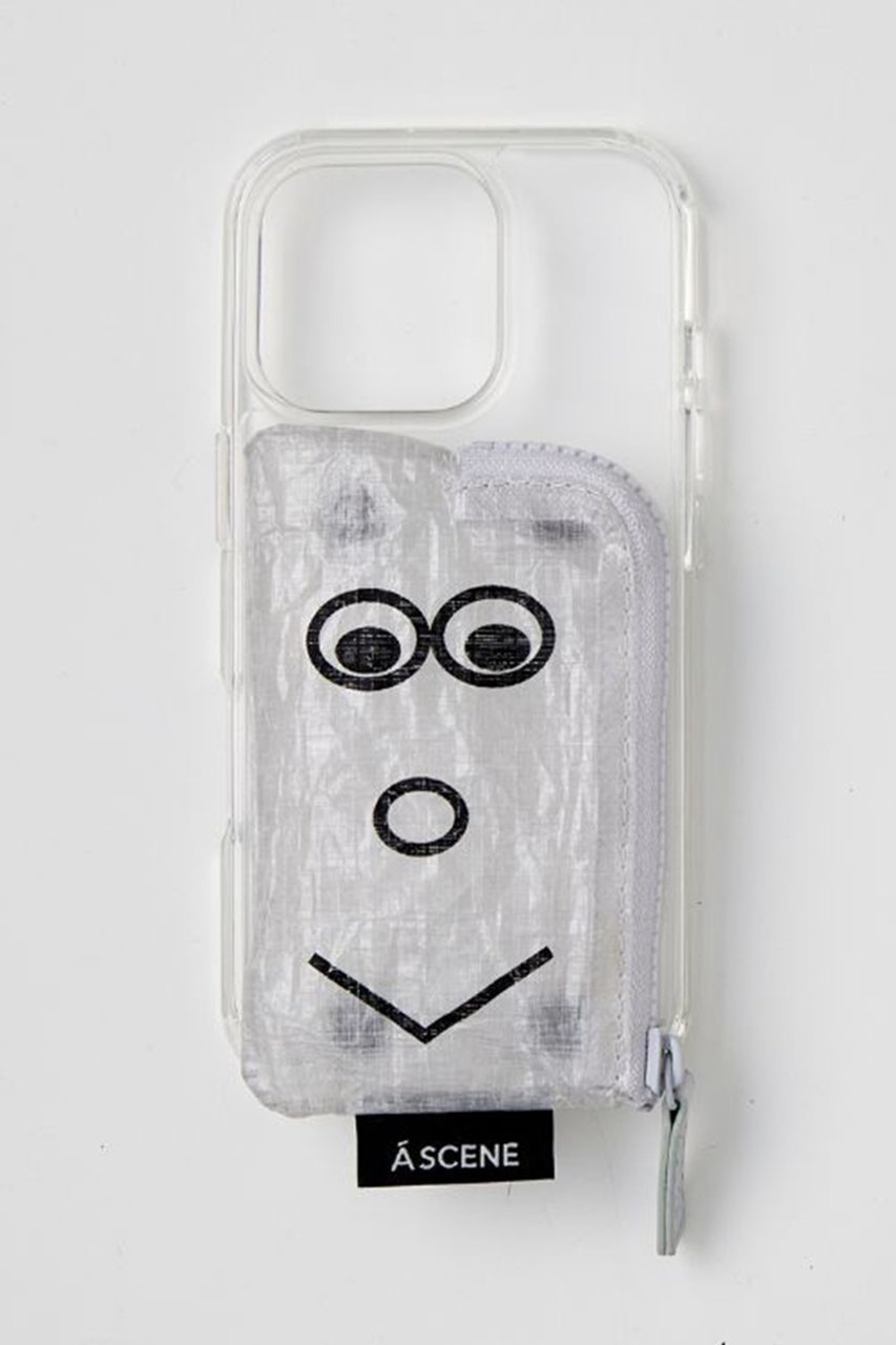 【エーシーン/A SCENE】のiPhone14/14Pro B&C Clear case with Dyneema -HIMAA- インテリア・キッズ・メンズ・レディースファッション・服の通販 founy(ファニー) 　ファッション　Fashion　レディースファッション　Fashion for Women　iPhone アイフォーン　iPhone　イラスト　Illustration　グラフィック　Graphic, Graphic Design　コラボ　Collaboration, Collab　シンプル　Simple, Minimal　スペシャル　Special, Limited Edition　プリント　Print, Printed Pattern　ポケット　Pocket, Pocket Detail　ポーチ　Pouch, Small Case　人気　Popular, Best Seller　ホワイト|ID: prp329100004410853 ipo3291000000032801847