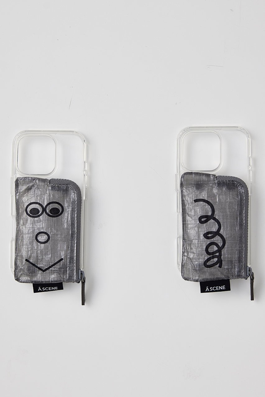 【エーシーン/A SCENE】のiPhone14/14Pro B&C Clear case with Dyneema -HIMAA- 人気、トレンドファッション・服の通販 founy(ファニー) 　ファッション　Fashion　レディースファッション　Fashion for Women　iPhone アイフォーン　iPhone　イラスト　Illustration　グラフィック　Graphic, Graphic Design　コラボ　Collaboration, Collab　シンプル　Simple, Minimal　スペシャル　Special, Limited Edition　プリント　Print, Printed Pattern　ポケット　Pocket, Pocket Detail　ポーチ　Pouch, Small Case　人気　Popular, Best Seller　other-5|ID: prp329100004410853 ipo3291000000032801852
