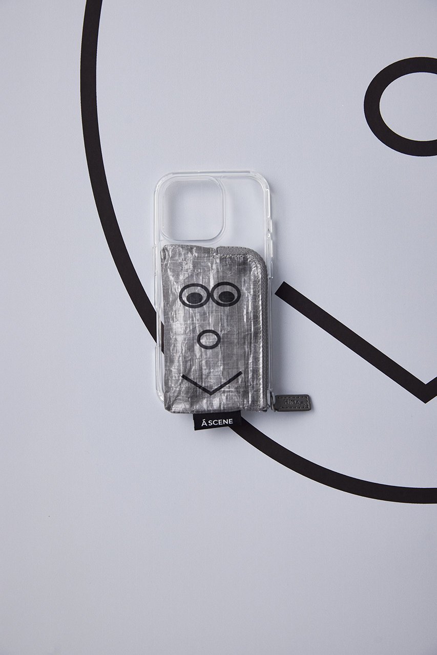 【エーシーン/A SCENE】のiPhone14/14Pro B&C Clear case with Dyneema -HIMAA- 人気、トレンドファッション・服の通販 founy(ファニー) 　ファッション　Fashion　レディースファッション　Fashion for Women　iPhone アイフォーン　iPhone　イラスト　Illustration　グラフィック　Graphic, Graphic Design　コラボ　Collaboration, Collab　シンプル　Simple, Minimal　スペシャル　Special, Limited Edition　プリント　Print, Printed Pattern　ポケット　Pocket, Pocket Detail　ポーチ　Pouch, Small Case　人気　Popular, Best Seller　other-6|ID: prp329100004410853 ipo3291000000032801853