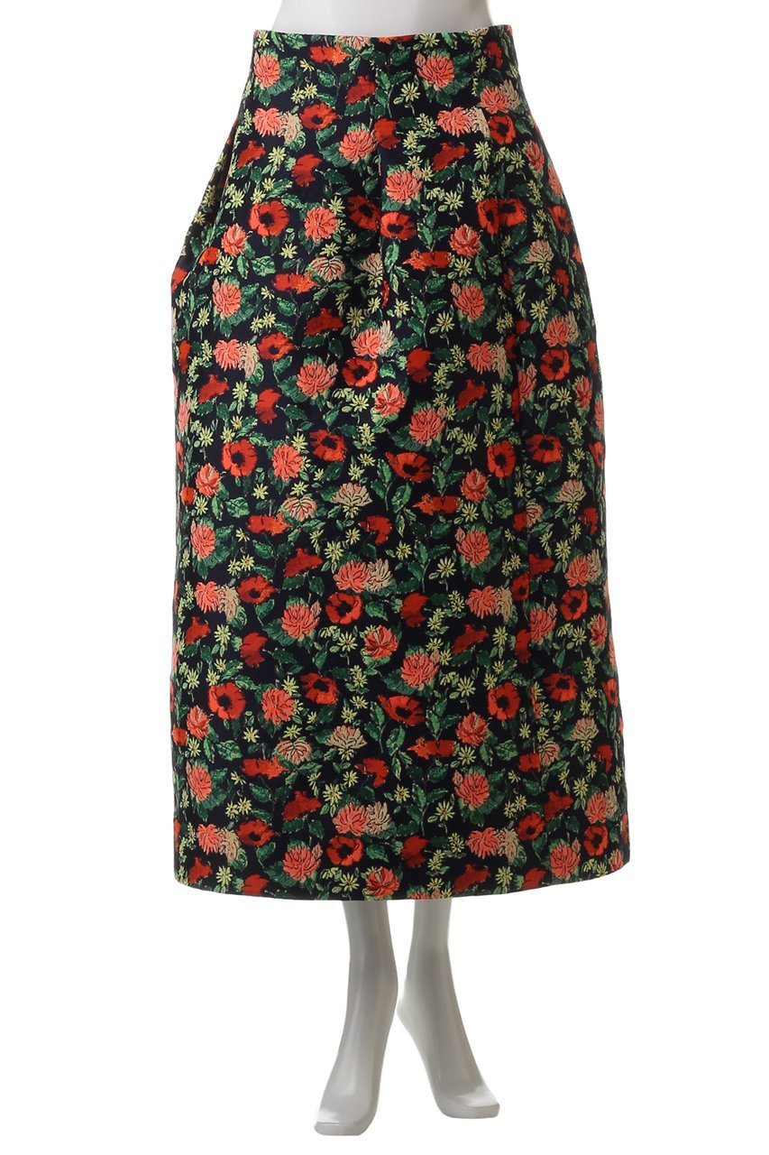 【デパリエ/DEPAREILLE】のフラワージャカードスカート 人気、トレンドファッション・服の通販 founy(ファニー) 　ファッション　Fashion　レディースファッション　Fashion for Women　スカート　Skirts　ロングスカート　Long Skirts / Maxi & Midi Skirts　ジャカード／ジャガード　Jacquard, Woven Pattern　フラワー　Flower, Floral　ボックス　Boxy, Box Shape　ロング　Long, Long-Length　再入荷　Restock / Back in Stock　other-2|ID: prp329100004410856 ipo3291000000032824346