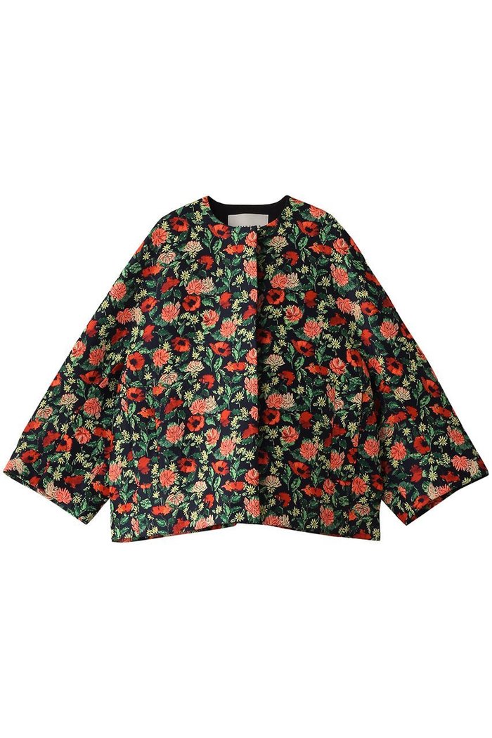 【デパリエ/DEPAREILLE】のフラワージャカードジャケット インテリア・キッズ・メンズ・レディースファッション・服の通販 founy(ファニー) https://founy.com/ ファッション Fashion レディースファッション Fashion for Women アウター Coat / Outerwear Collection レディースジャケット・軽アウター Jackets シンプル Simple, Minimal ジャカード／ジャガード Jacquard, Woven Pattern ジャケット Jacket, Outerwear パーティ Party, Party Style フラワー Flower, Floral |ID: prp329100004410857 ipo3291000000032955675