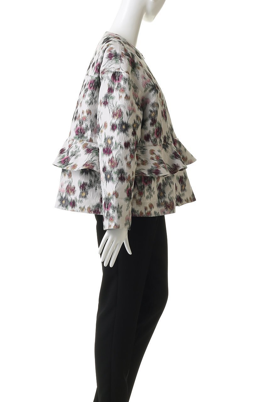 【デパリエ/DEPAREILLE】のフラワージャカードジャケット 人気、トレンドファッション・服の通販 founy(ファニー) 　ファッション　Fashion　レディースファッション　Fashion for Women　アウター　Coat / Outerwear Collection　レディースジャケット・軽アウター　Jackets　ジャケット　Jacket, Outerwear　フラワー　Flower, Floral　フリル　Frill, Ruffle　再入荷　Restock / Back in Stock　other-3|ID: prp329100004410857 ipo3291000000036130888