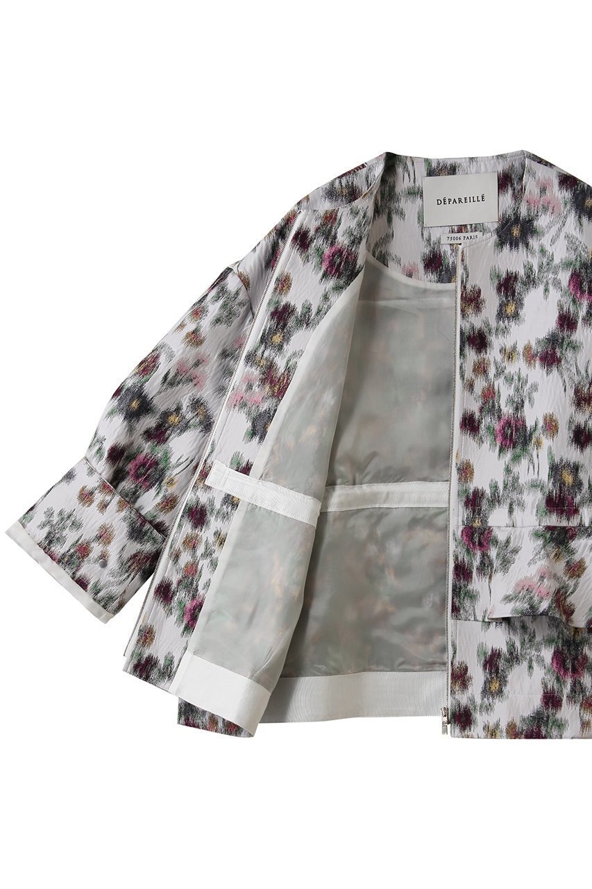 【デパリエ/DEPAREILLE】のフラワージャカードジャケット 人気、トレンドファッション・服の通販 founy(ファニー) 　ファッション　Fashion　レディースファッション　Fashion for Women　アウター　Coat / Outerwear Collection　レディースジャケット・軽アウター　Jackets　ジャケット　Jacket, Outerwear　フラワー　Flower, Floral　フリル　Frill, Ruffle　再入荷　Restock / Back in Stock　other-6|ID: prp329100004410857 ipo3291000000036130891