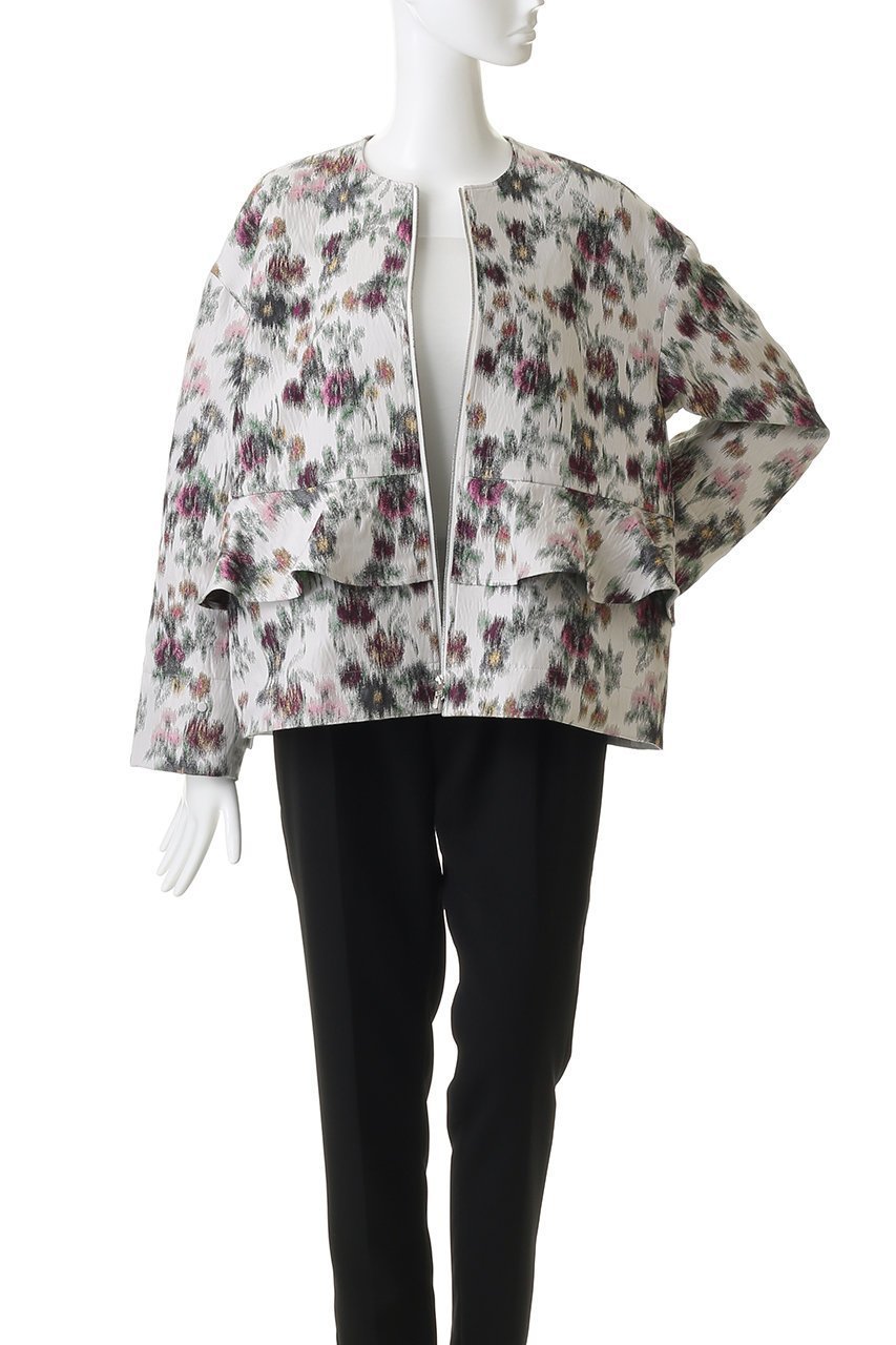 【デパリエ/DEPAREILLE】のフラワージャカードジャケット 人気、トレンドファッション・服の通販 founy(ファニー) 　ファッション　Fashion　レディースファッション　Fashion for Women　アウター　Coat / Outerwear Collection　レディースジャケット・軽アウター　Jackets　ジャケット　Jacket, Outerwear　フラワー　Flower, Floral　フリル　Frill, Ruffle　再入荷　Restock / Back in Stock　other-8|ID: prp329100004410857 ipo3291000000036130893