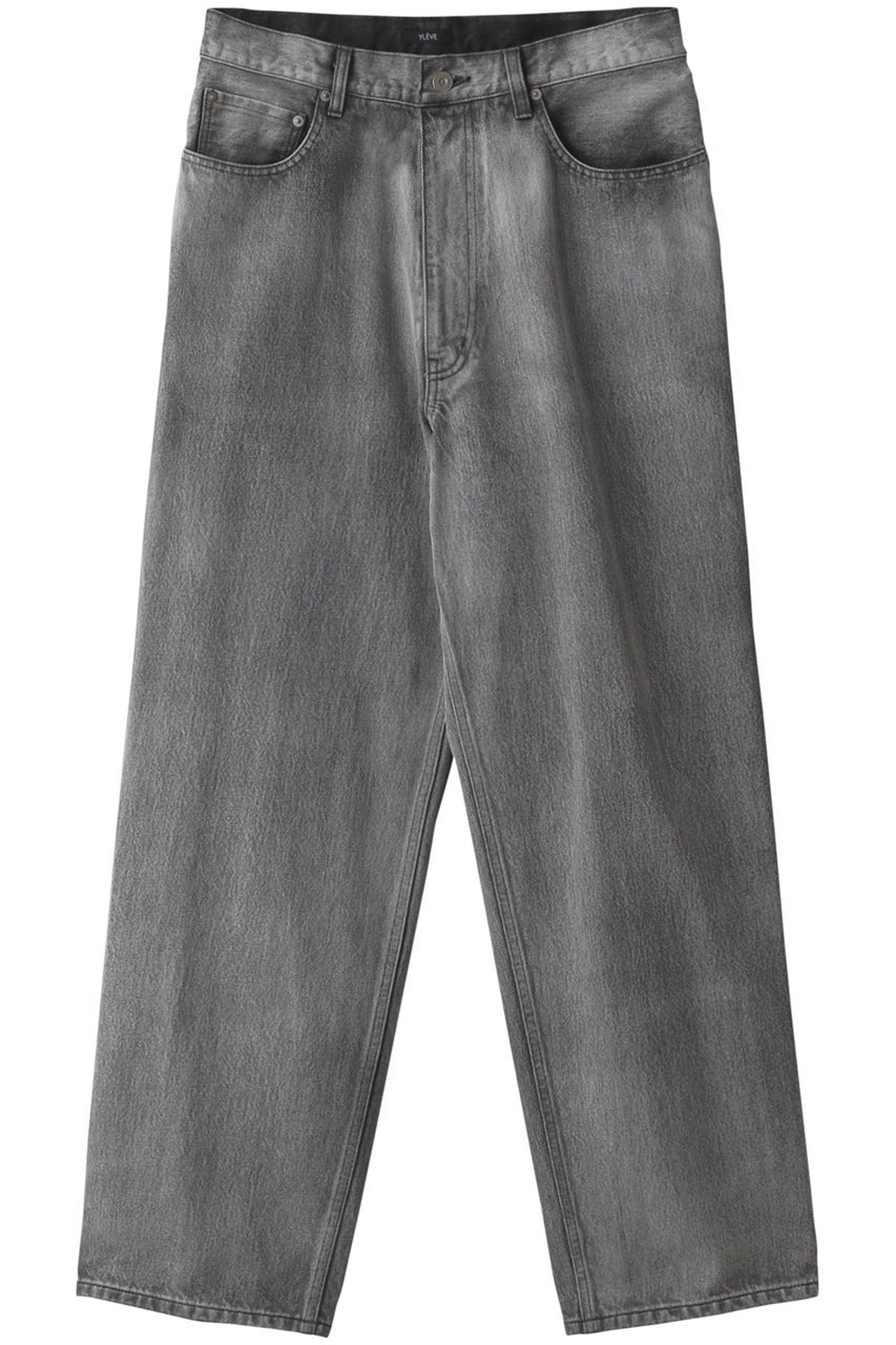【イレーヴ/YLEVE / MEN】の【MEN】13.5oz デニムバギーフェード インテリア・キッズ・メンズ・レディースファッション・服の通販 founy(ファニー) 　ファッション　Fashion　メンズファッション　Fashion for Men　ボトムス　Bottoms　デニムパンツ・ジーンズ　Denim Pants　デニム　Denim, Jeans Material　トレンド　Trend, Trending Now　ロング　Long, Long-Length　ワイド　Wide, Wide Fit　アイスブラック|ID: prp329100004410861 ipo3291000000032909102